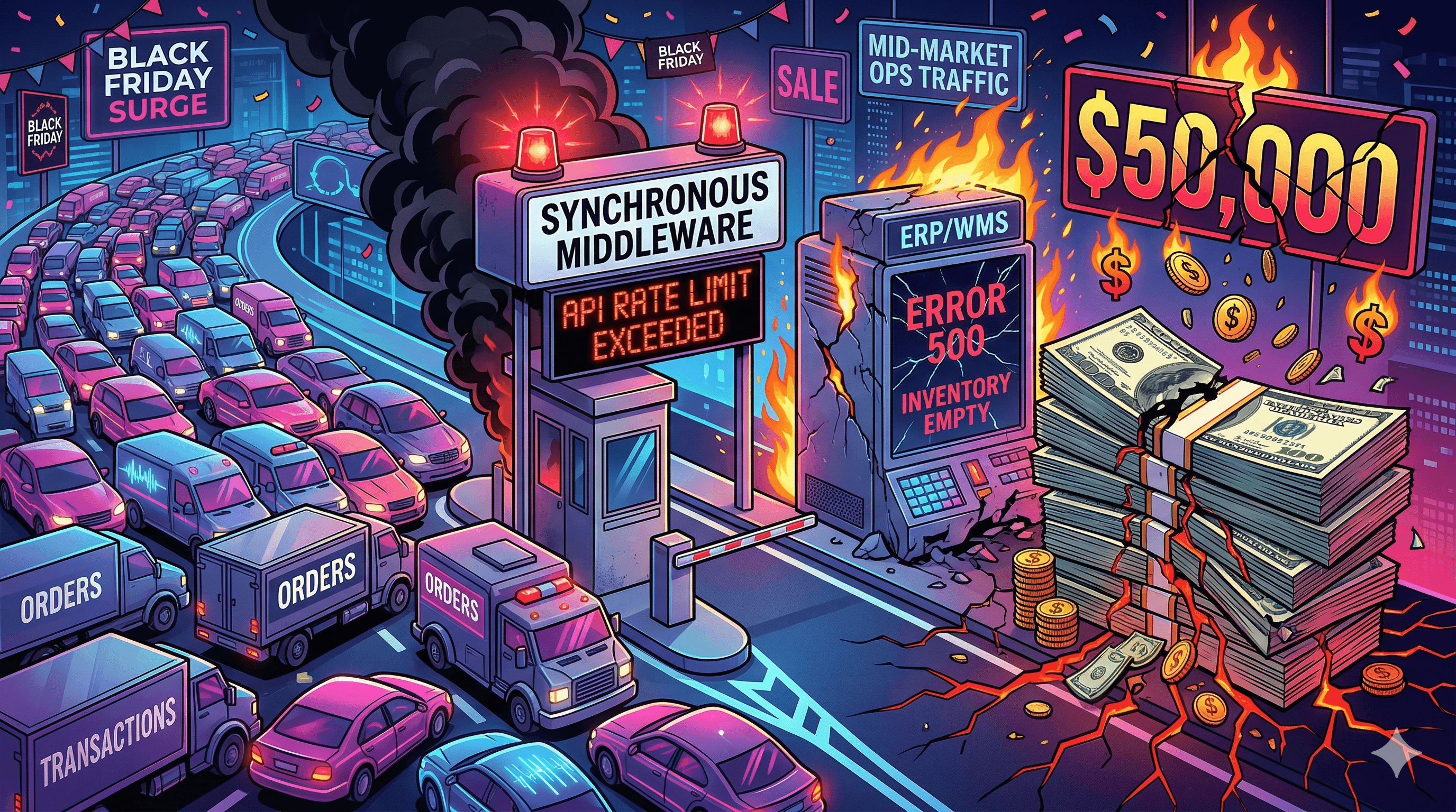 The $50K Sync Failure: Why 'Real-Time' Middleware Crashes During Black Friday